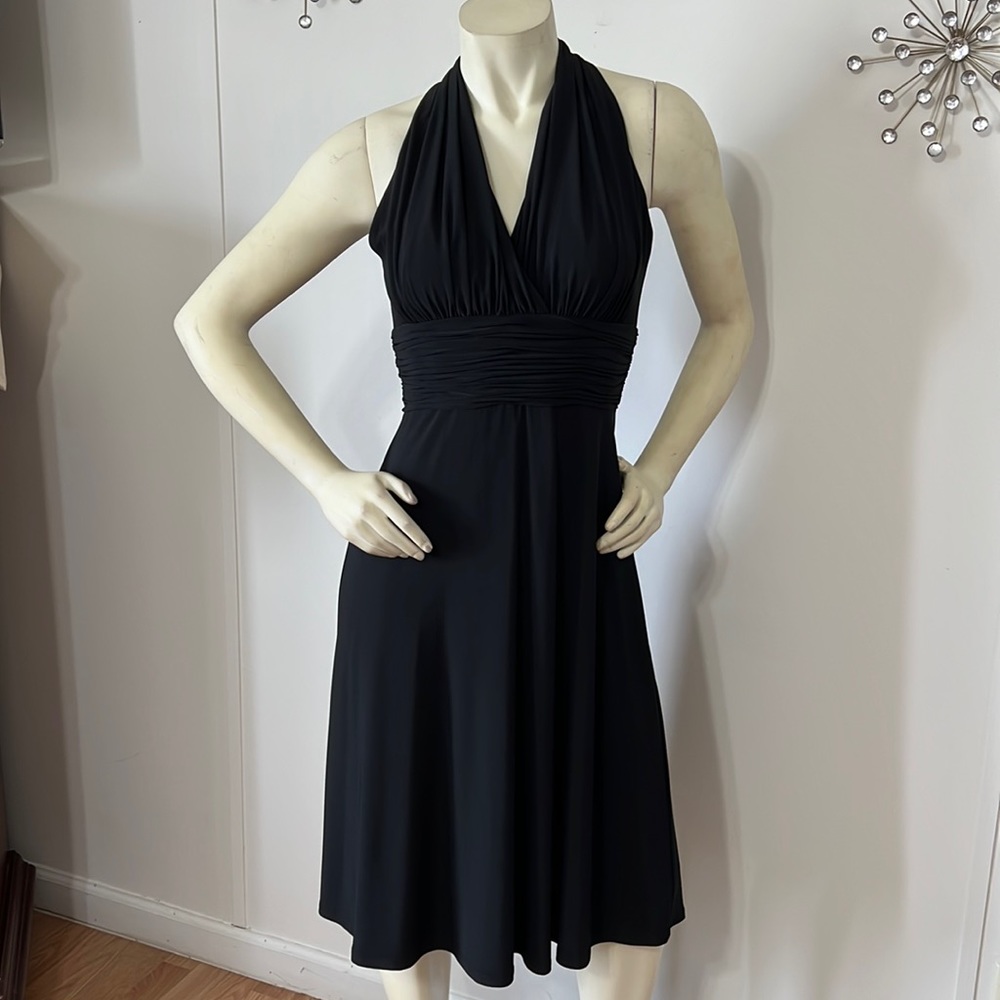 Rena Rowan Halter Cut Midi Dress